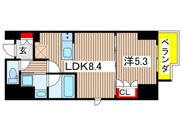 シーズンフラッツ両国の物件間取画像